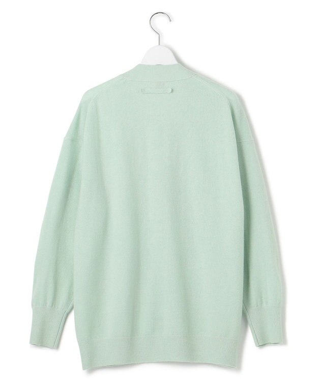 23区 【洗える】ピュアカシミヤ カーディガン スモーキーグリーン系