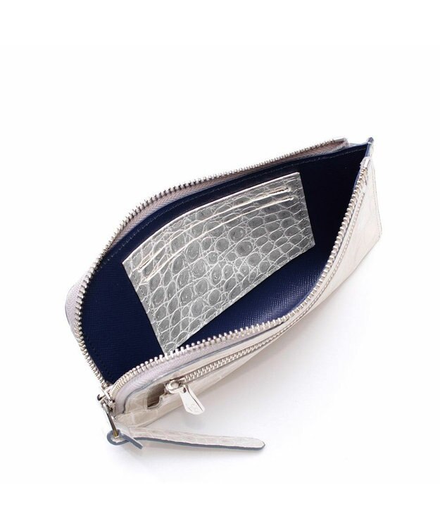 A.D.M.J. 【牛革】ヴィッテリグリシャムウェンディ　オーガナイザーパース プラチナ