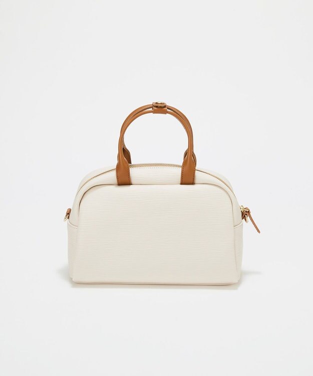 TOPKAPI 【Breath TOPKAPI】RIPPLE リプル ミニ ボストンバッグ チャーム付き アイボリー