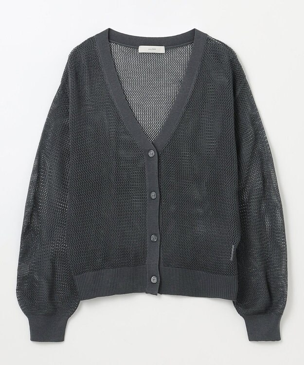 ANY メッシュカーディガン チャコール