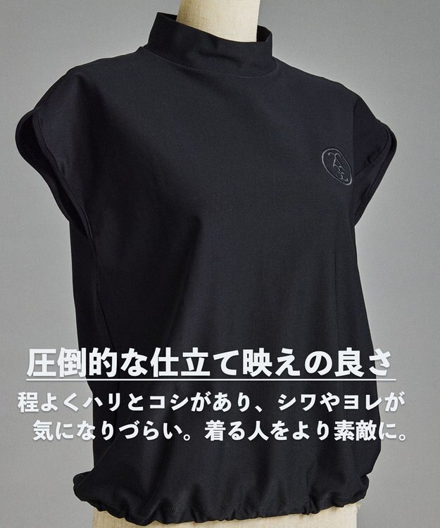 23区GOLF 《追加生産/新色登場》【WOMEN】機能に優れた新素材「AIR TOOL」モックネック ブラック系