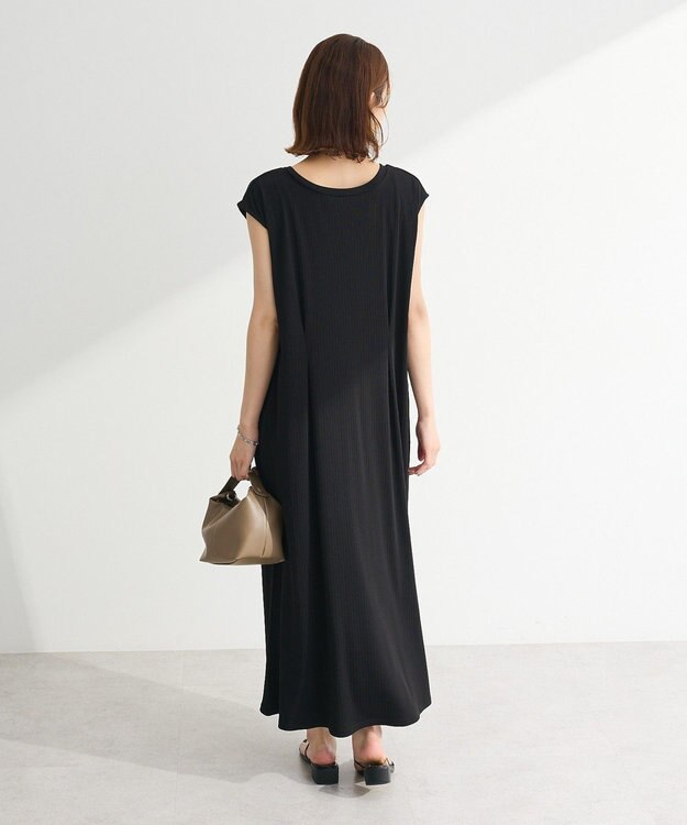 Green Parks 前後２ＷＡＹウエストタックワンピース Black