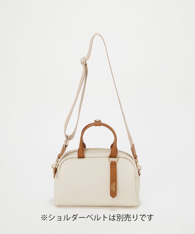 TOPKAPI 【Breath TOPKAPI】RIPPLE リプル ミニ ボストンバッグ チャーム付き アイボリー