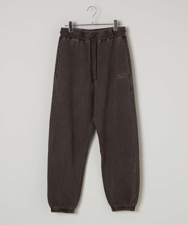WEGO ピグメントロゴスウェットパンツ ブラウン