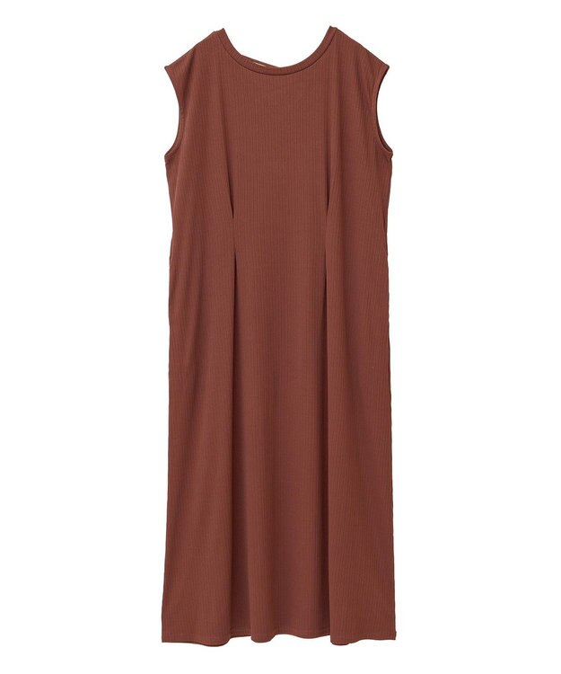 Green Parks 前後２ＷＡＹウエストタックワンピース Red