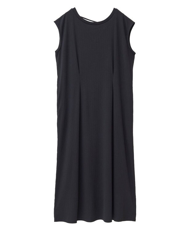 Green Parks 前後２ＷＡＹウエストタックワンピース Black