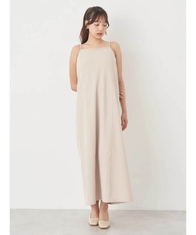 earth music&ecology ＳＥＴ２点　マルチウェイボレロキャミワンピース Beige