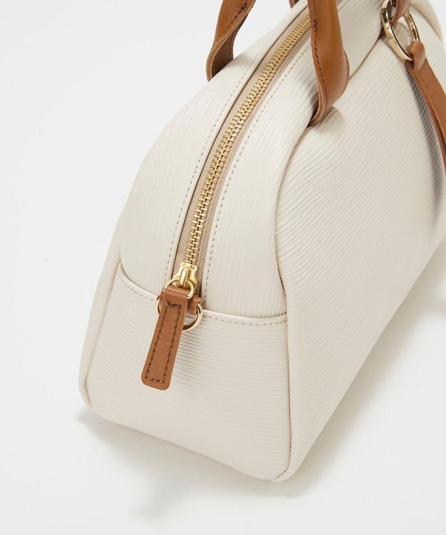 TOPKAPI 【Breath TOPKAPI】RIPPLE リプル ミニ ボストンバッグ チャーム付き アイボリー