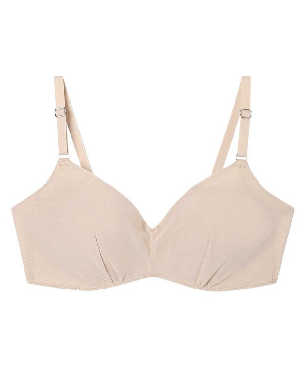 une nana cool 【リニューアル】364ブラ シンプル ノンワイヤーブラ ベージュ