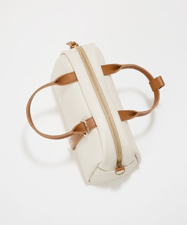 TOPKAPI 【Breath TOPKAPI】RIPPLE リプル ミニ ボストンバッグ チャーム付き アイボリー