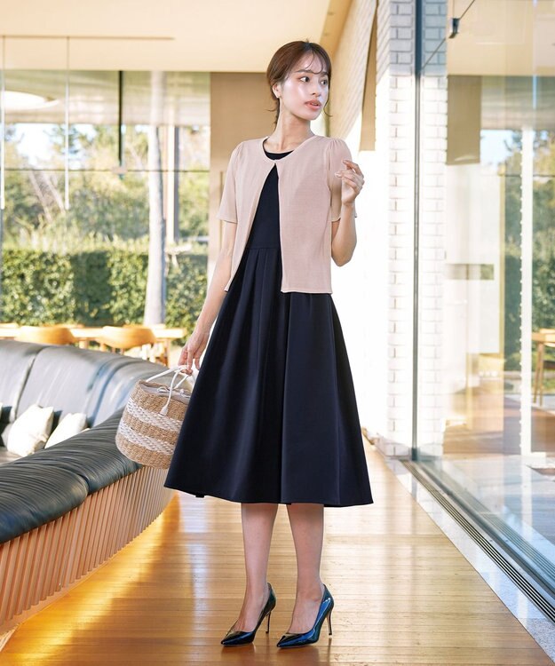 Tiaclasse L 【新色追加・洗える・UVケア・接触冷感】サマーニット半袖カーディガン ライトピンク