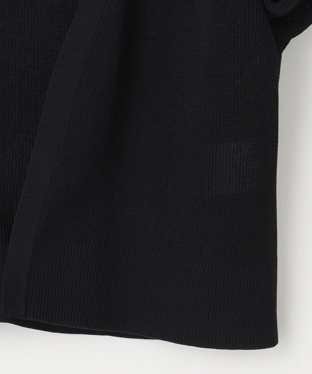 ANY SIS 【接触冷感・UVケア】ショートレングス畔 カーディガン ブラック