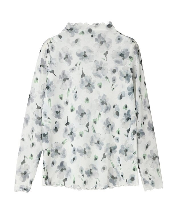 CRAFT STANDARD BOUTIQUE プリント柄スタンドネックプルオーバー Off White