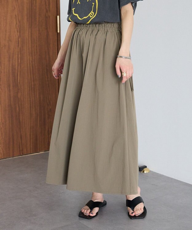 CRAFT STANDARD BOUTIQUE ドロストギャザースカート Light Brown