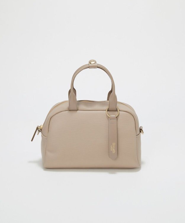 TOPKAPI 【Breath TOPKAPI】RIPPLE リプル ミニ ボストンバッグ チャーム付き ライトトープ