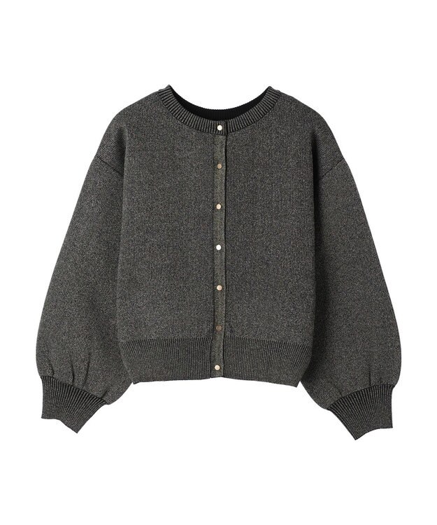 Green Parks ・ＥＬＥＮＣＡＲＥ　ＤＵＥ　２ｗａｙ　ラメカーディガン Black