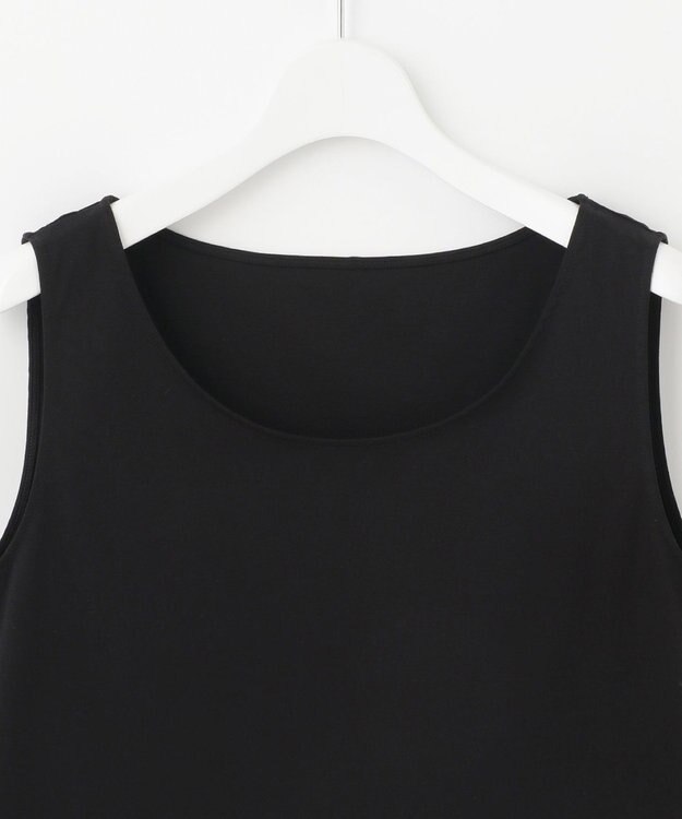 自由区 【洗える】ファンクショナルジャージー タンクトップ ブラック系