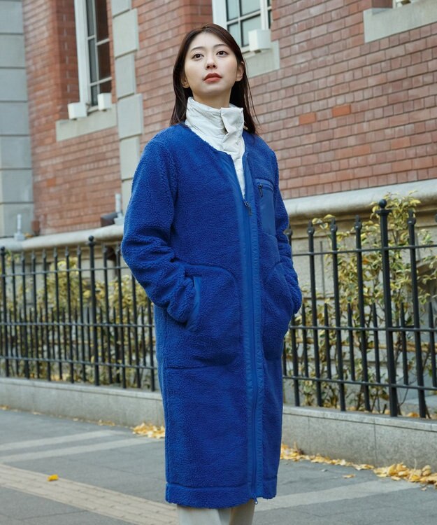 SHARE PARK LADIES 【LADIES】ボアフリースロングカーディガン