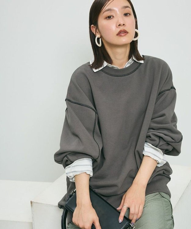 Green Parks ・ＳＵＧＡＲ　ＳＰＯＯＮ　カラーｓｔスウェット Charcoal Gray