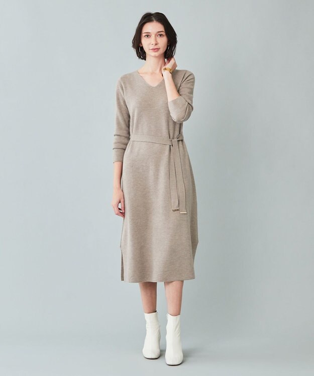 BEIGE， LISS / ニットワンピース Taupe