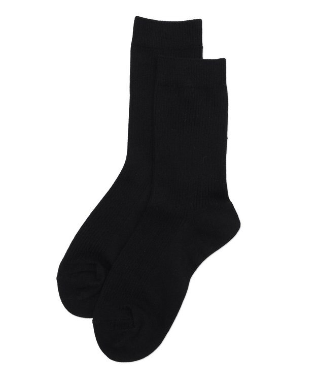 WEGO 【SCHOOLITEM】スクールクルーソックス ブラック