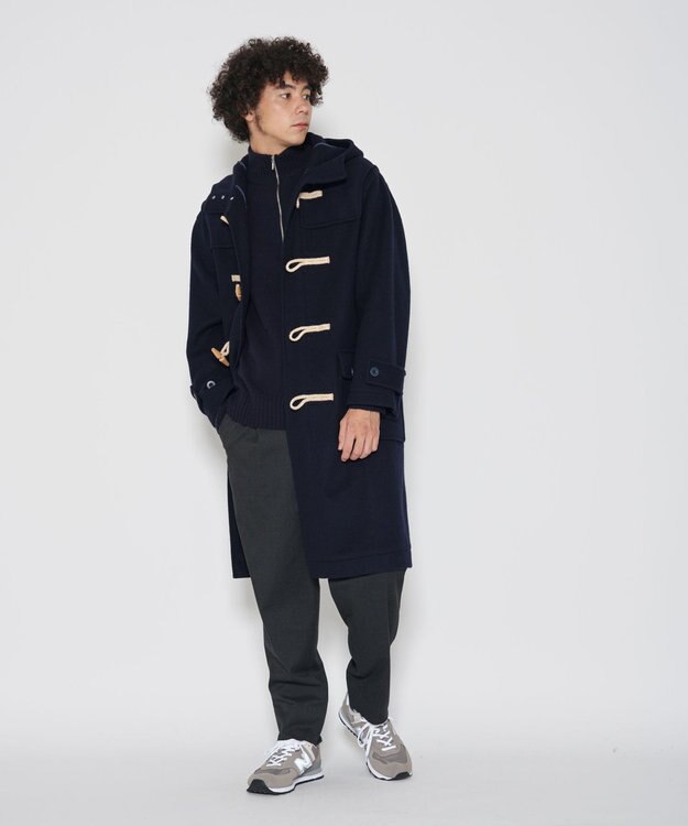 J.PRESS YORK STREET 【UNISEX】タートルハーフジップ ニット ネイビー系