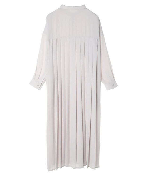 AMERICAN HOLIC ジョーゼットバックプリーツワンピース Light Gray