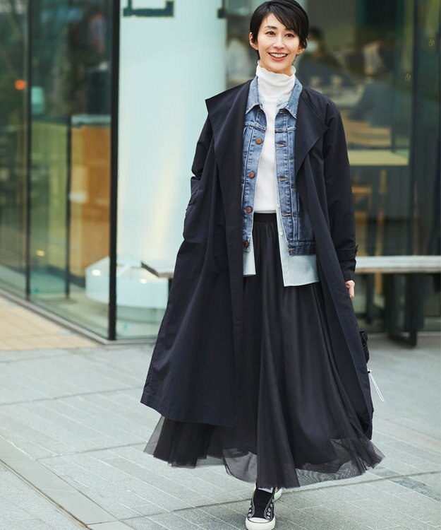 23区 S 【洗える】23区DENIM ストレッチ ジャケット スカイブルー系