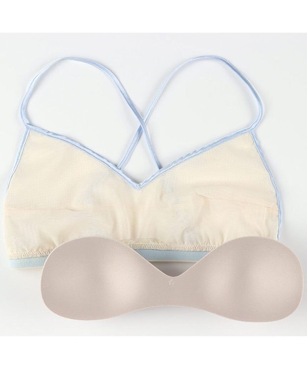 WACOAL [GOCOCi/ワコール] ノンワイヤーブラ ハーフトップ 【cooomy.(クーミー)】 ナチュラルなバストライン アウターとしても着用可 ブラトップ ゴコチ レディース CGG245 /ワコール アイボリー