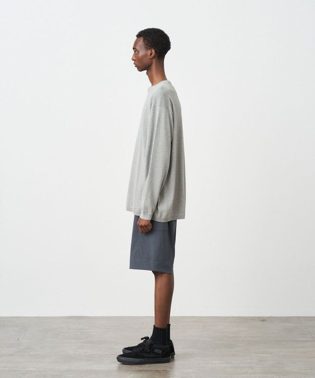 ATON NATURAL DYE ORGANIC | クルーネックセーター - UNISEX TOP GRAY