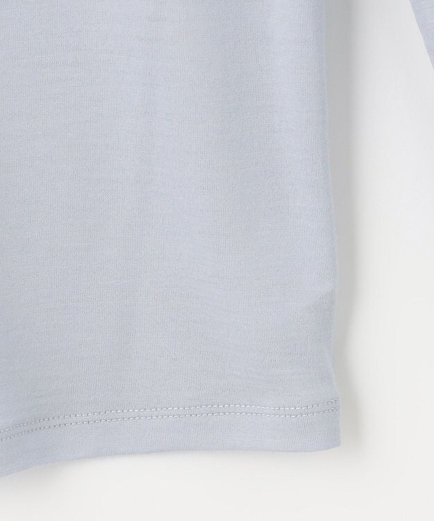 J.PRESS LADIES ウォッシャブルウールジャージー ボウタイ カットソー サックスブルー系