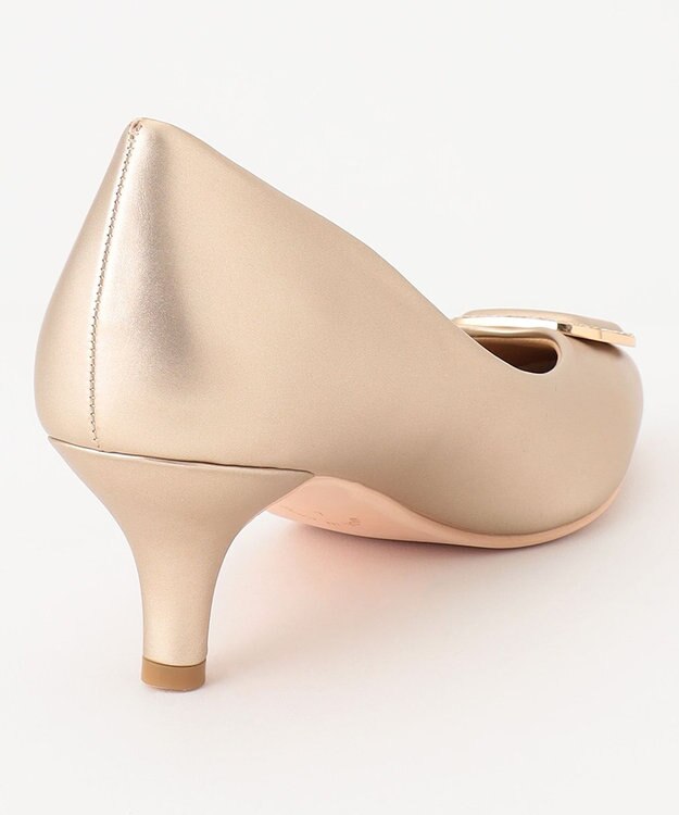 ANY SIS 【22.5cm~24.5cm】スクエアストーン パンプス シャンパン