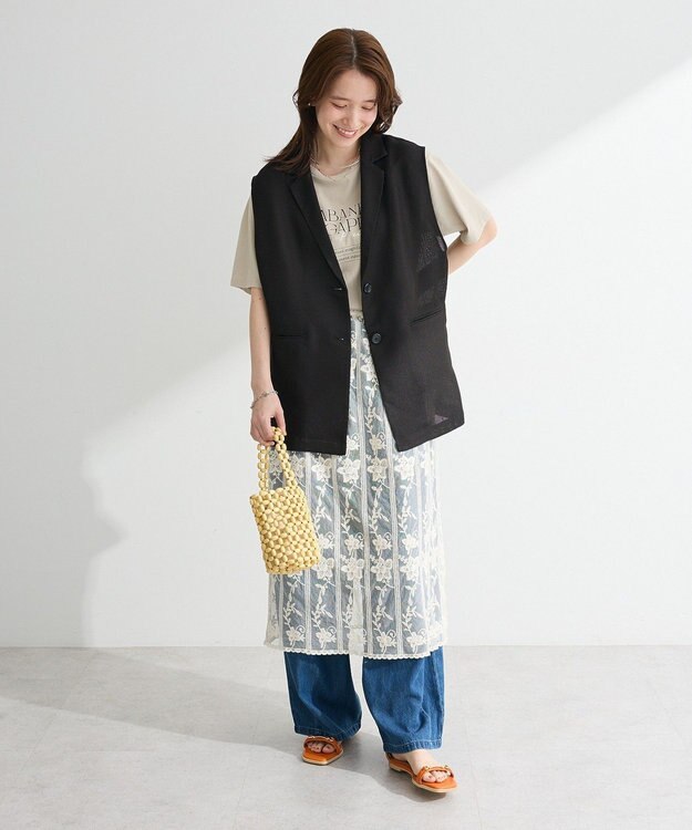 Green Parks ライトデニムワイドパンツ Indigo