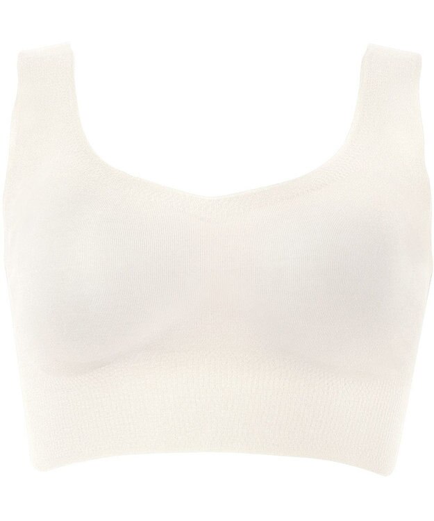 WACOAL ノンワイヤーブラ [GOCOCi/ワコール] ハーフトップ ブラトップ まるでつけていないような着ごこち 綿混 立体的なバストシルエット レディース CGG551 /ワコール アイボリー