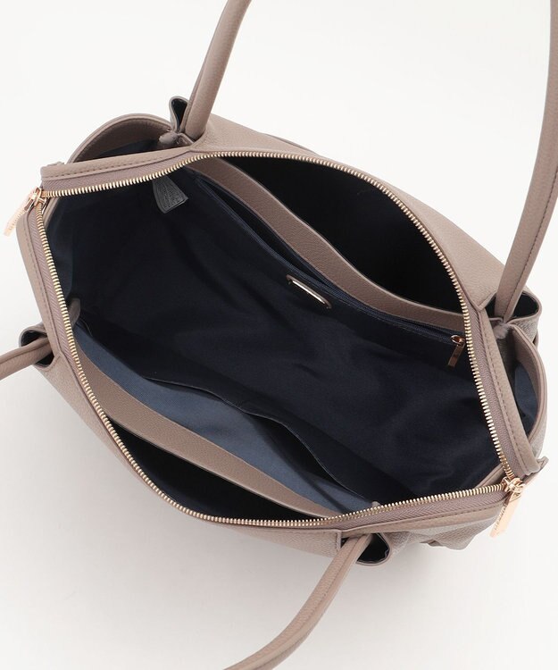 LA BAGAGERIE ブリッジトートバッグ Mサイズ グレージュ