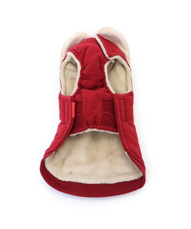 PET PARADISE リサとガスパール 遠赤外線 ベスト 《ハート》 小型犬 赤