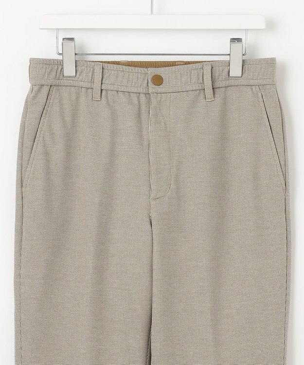 23区GOLF 【23Fondation/MEN】千鳥格子柄 ジャージーパンツ カーキ系3