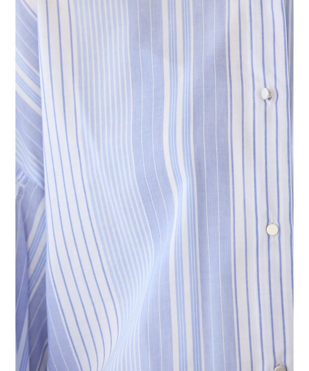 AMERICAN HOLIC ＵＶカット／接触冷感ギャザースリーブブラウス　 Stripe