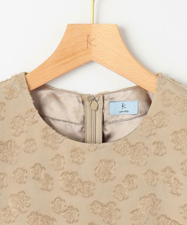 組曲 S カットジャカードティアードワンピース ベージュ系