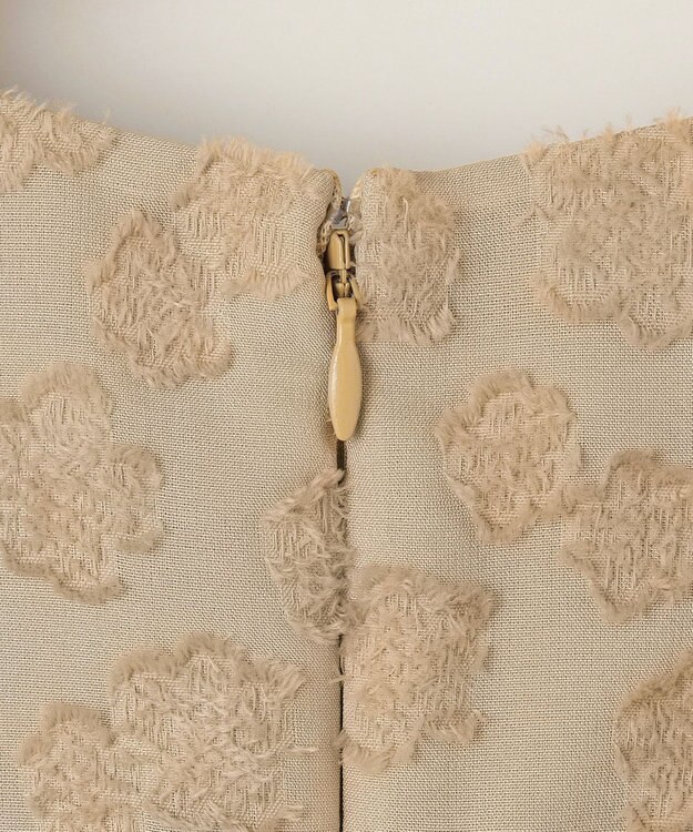 組曲 S カットジャカードティアードワンピース ベージュ系