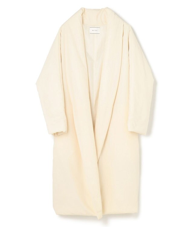 BEIGE， 【洗える】PINS / 中綿ロングコート Ecru