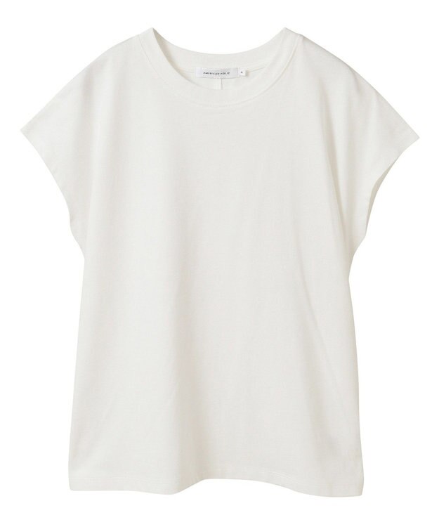 AMERICAN HOLIC きれいめフレンチスリーブコットンプルオーバー Off White