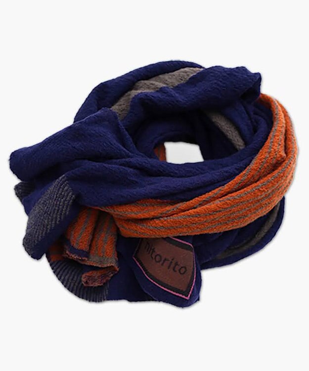 nitorito FUDGE12月号掲載【UNISEX】sora スヌード navy