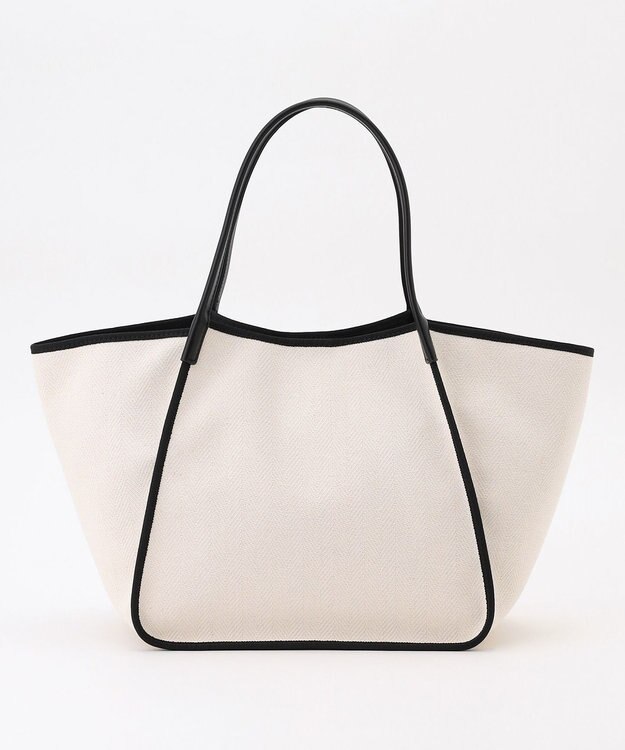 TOCCA 【A4サイズ対応】TRIM RIBBON CANVASTOTE トートバッグ ブラック系