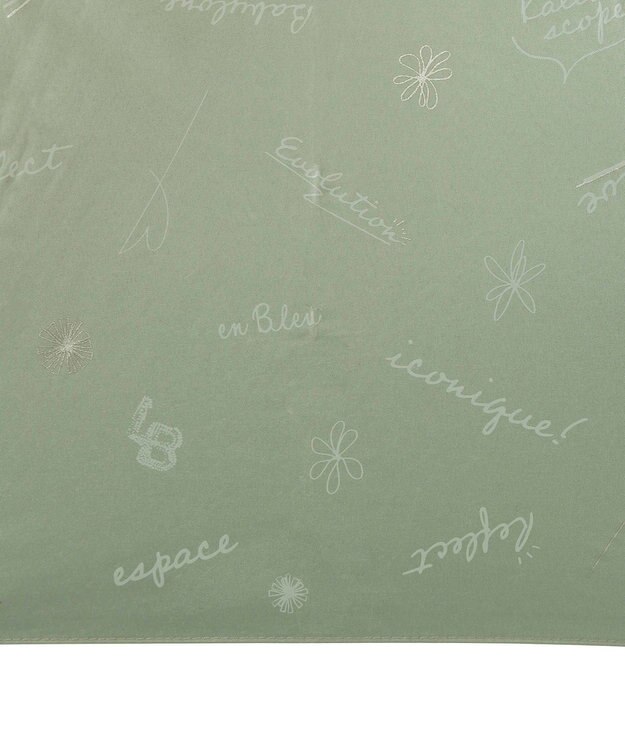 MOONBAT 【一級遮光/晴雨兼用】LANVIN en Bleu (ランバン オン ブルー) 長傘 日傘 ラインドローイング 遮光 遮熱 UV ミントグリーン