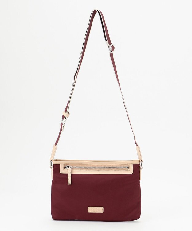 Y'SACCS 【LIMONTAナイロン】ストライプテープショルダー ワイン