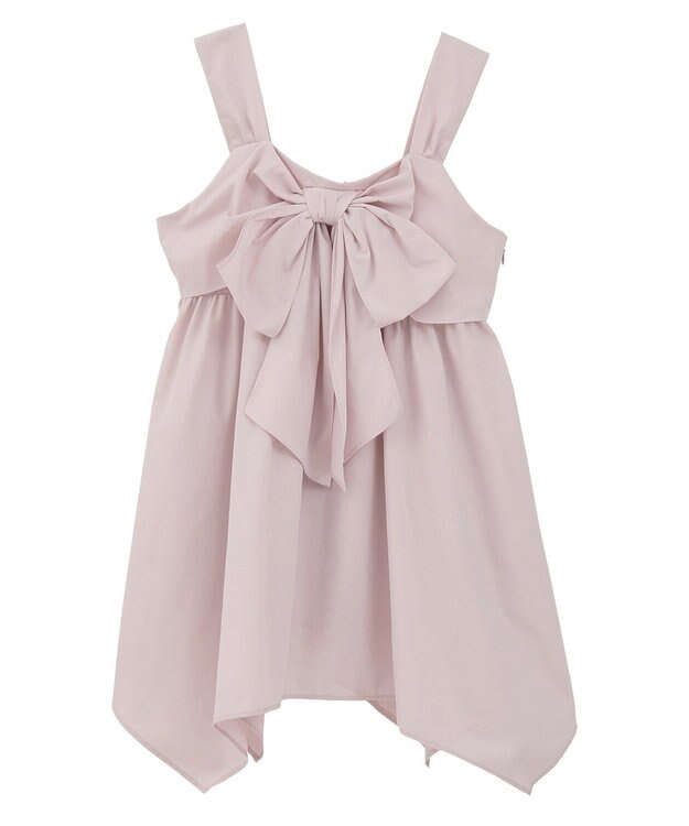 earth music&ecology リボンイレヘムチュニック Pink