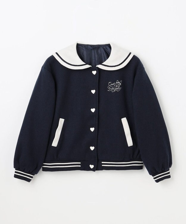 ANY KIDS セーラースタジャン ネイビー