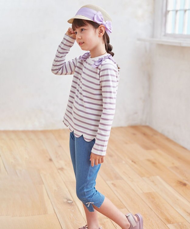 ANY KIDS 接触冷感しろくまパンツ インディゴ