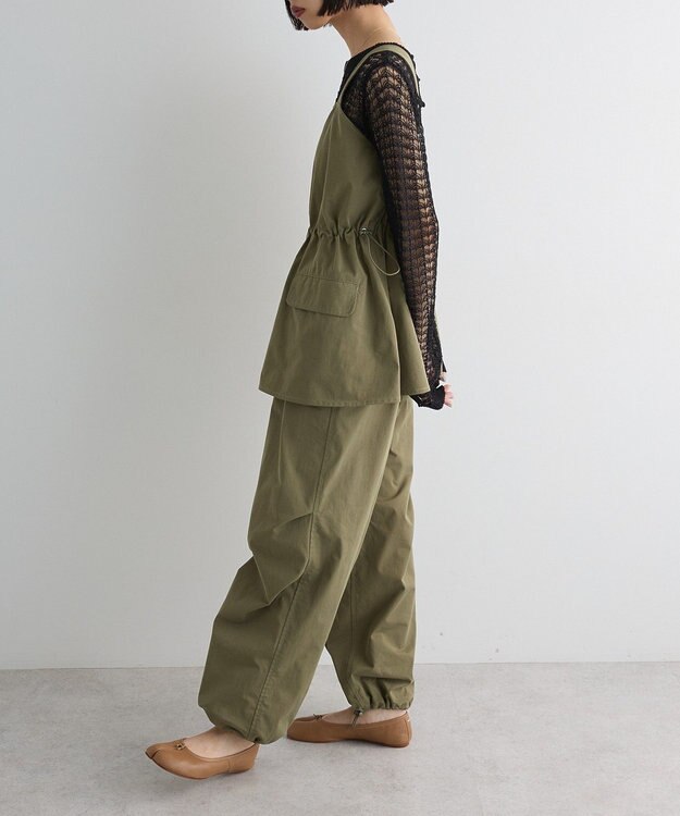 Green Parks ウ゛ィンテージペプラムオールインワン Khaki